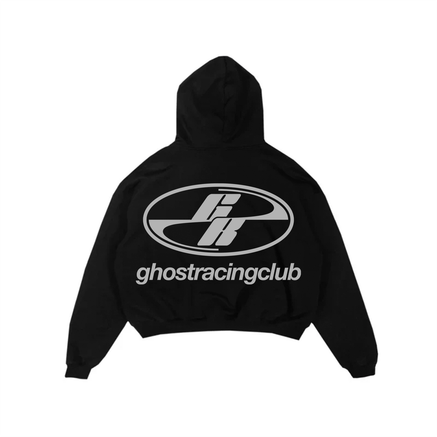 GR OVAL HOODIE - Black