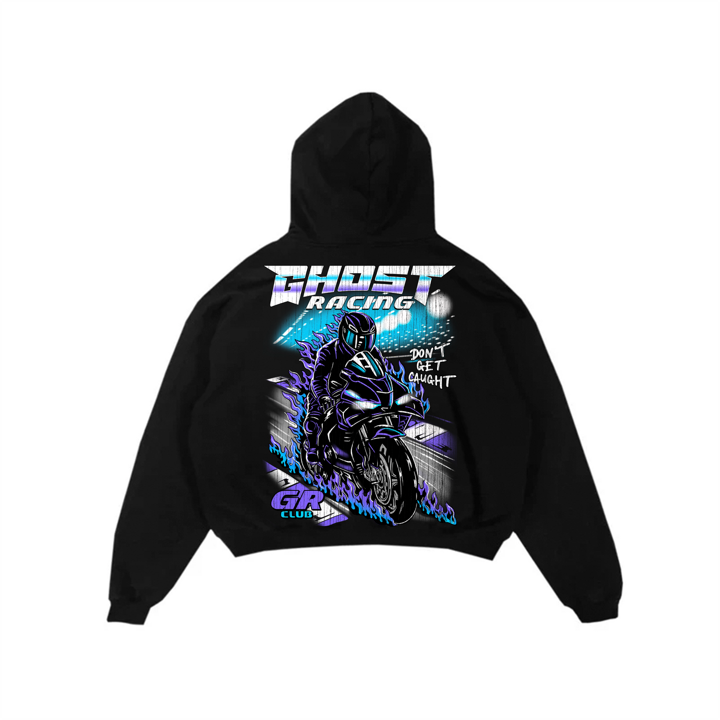 VINTAGE TRACK HOODIE - Black