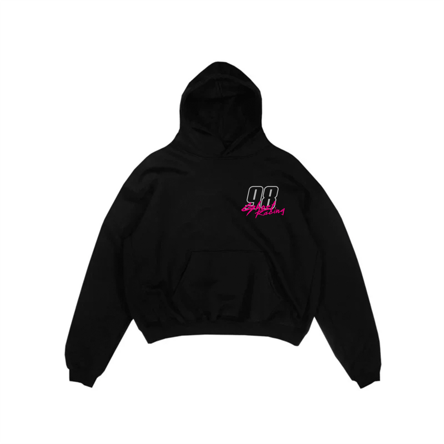 BIG G PINK SILVER HOODIE - Black