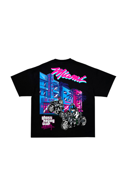 MIAMI VICE Ghost Shirt - Black