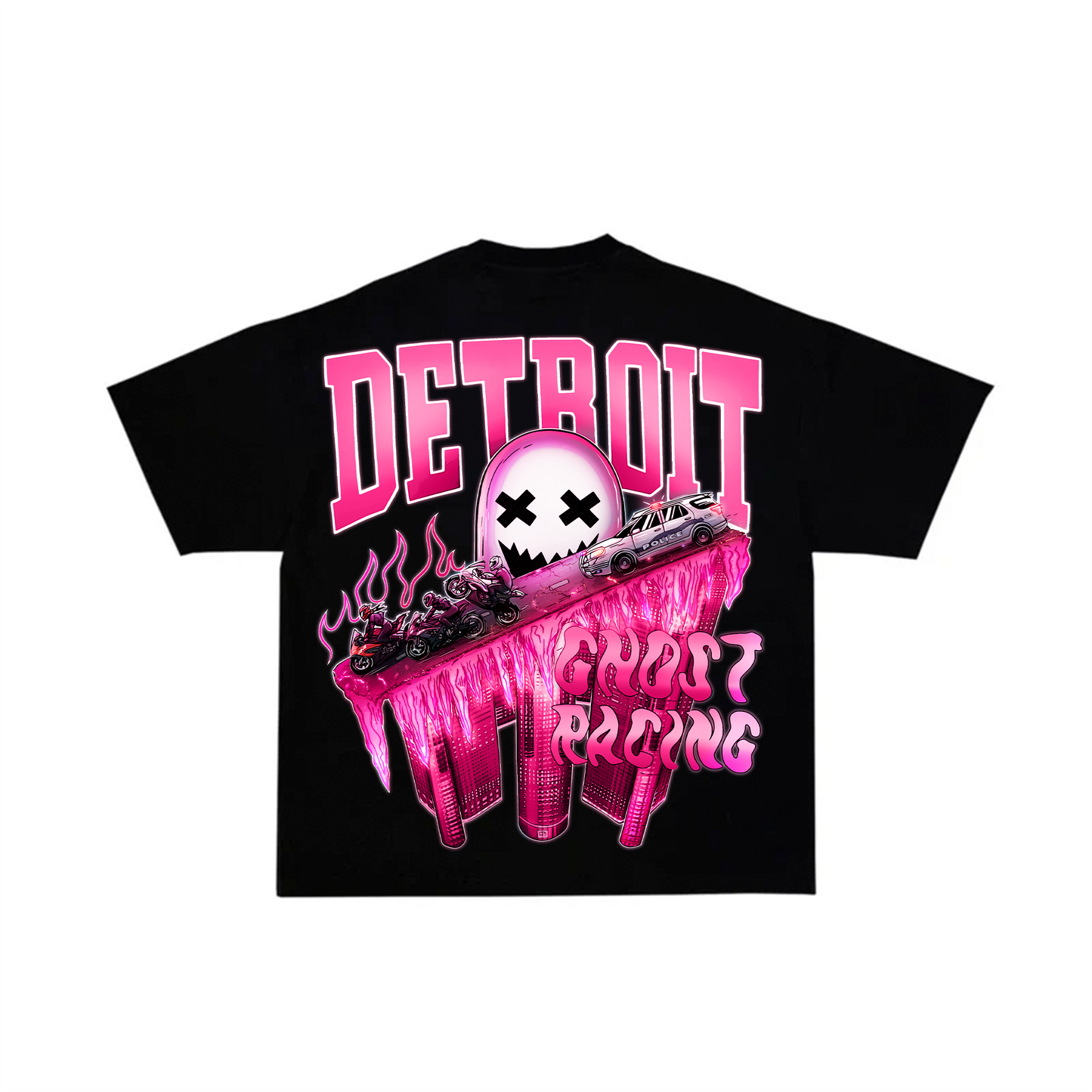 PINK OG DETROIT SHIRT - Black