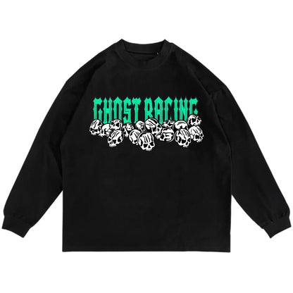 ATLANTA GHOST LONG SLEEVE - BLACK