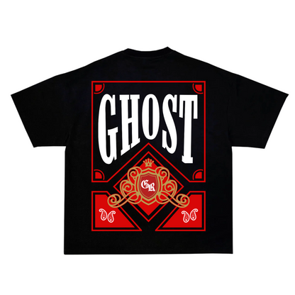 RED PLAYING CARD SHIRT - Black