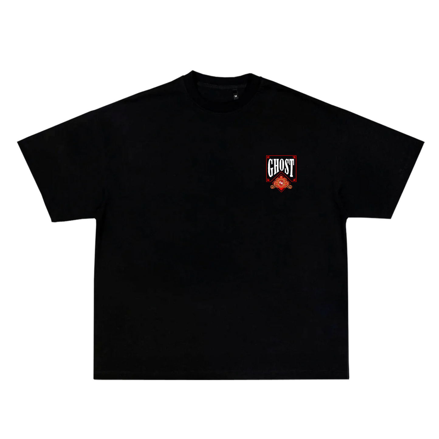 RED PLAYING CARD SHIRT - Black