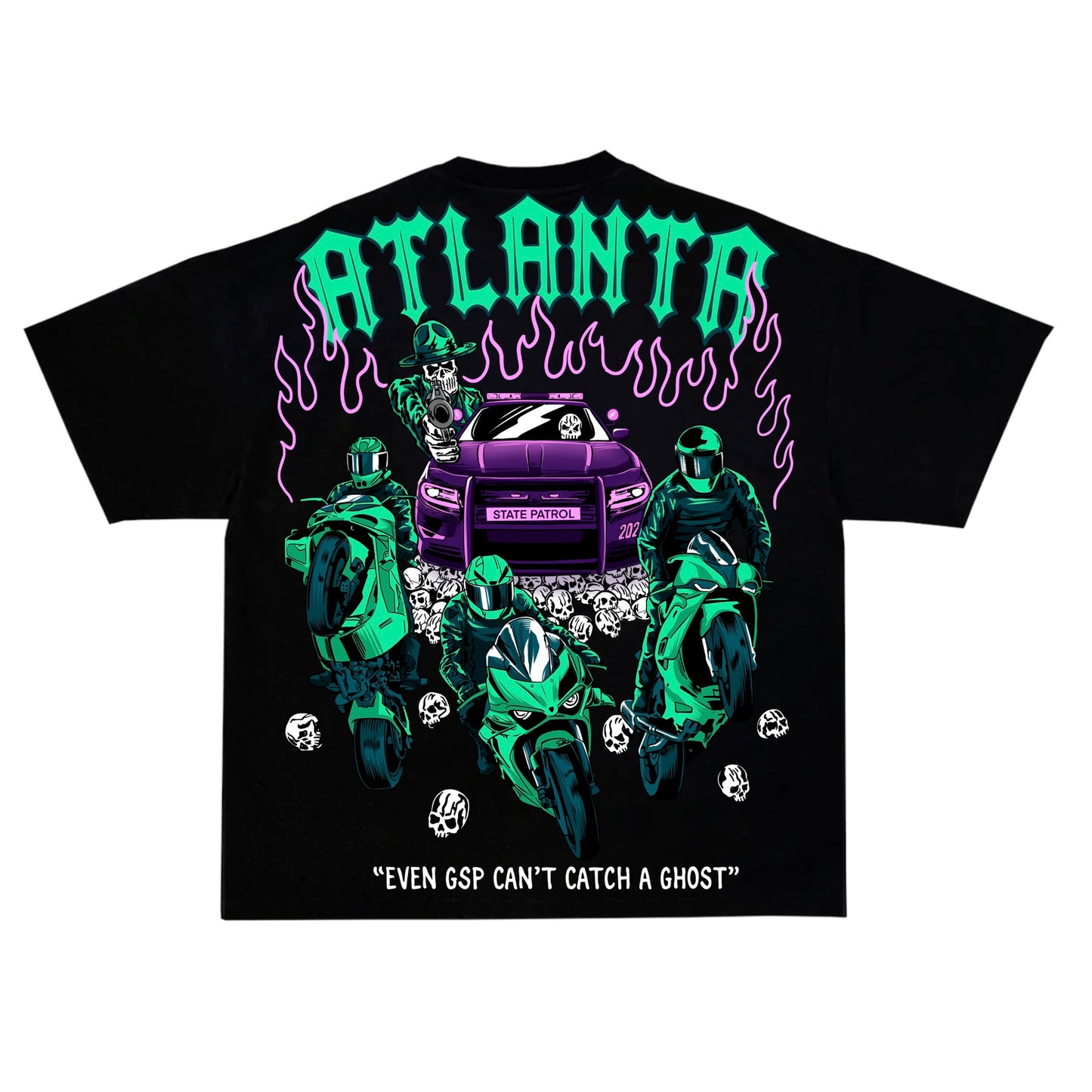 ATLANTA GHOST SHIRT - Black