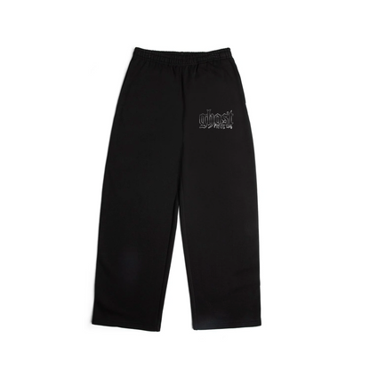 HEAVY WEIGHT REFLECTIVE PRINT SWEATPANT - Black