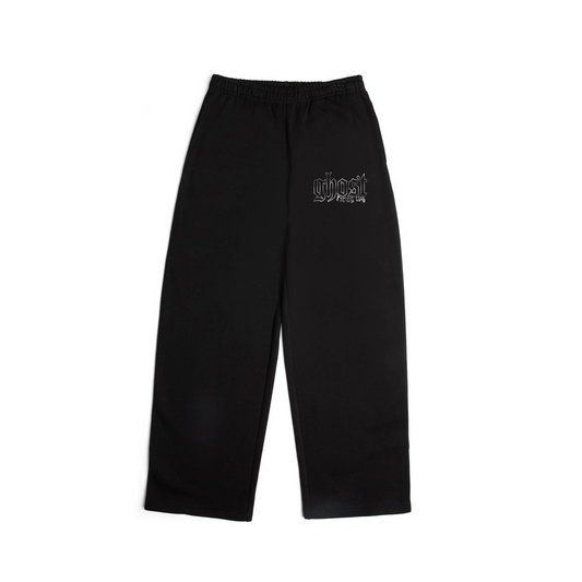 HEAVY WEIGHT REFLECTIVE PRINT SWEATPANT - Black