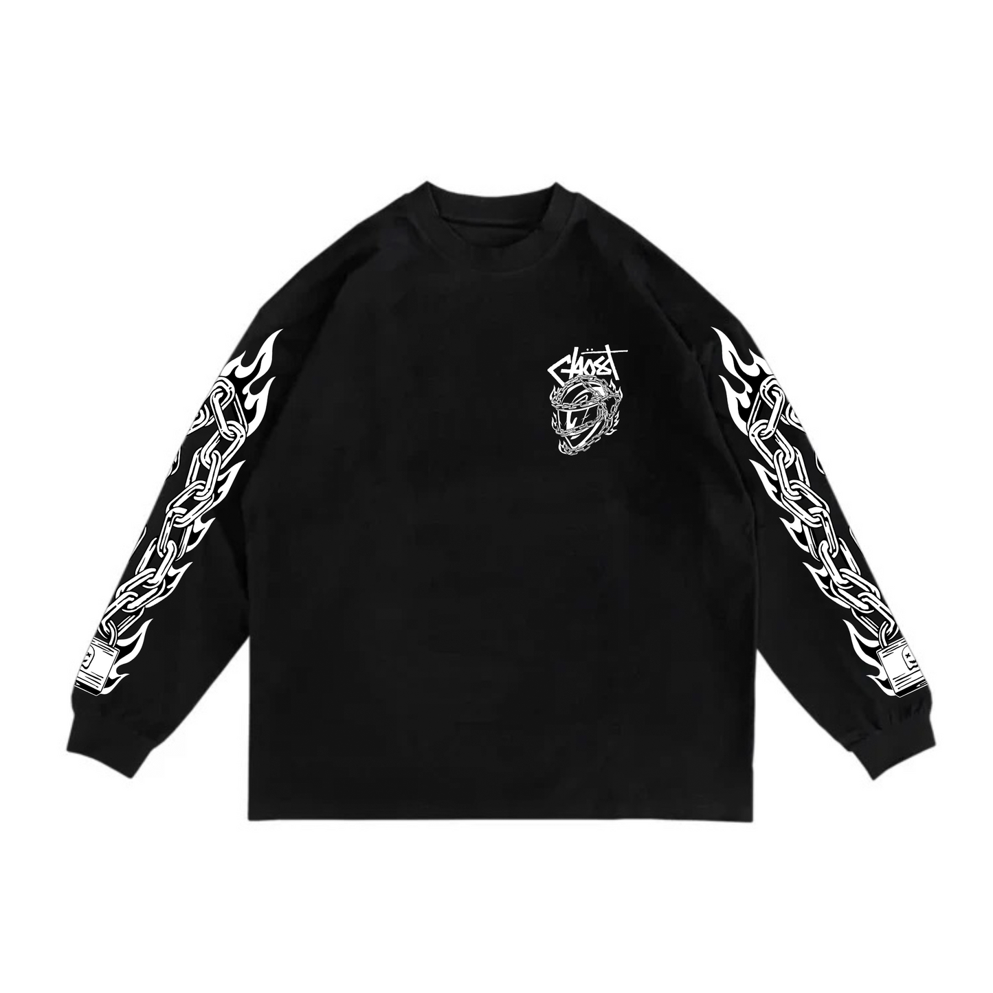 LOCKED HELMET LONG SLEEVE - Black