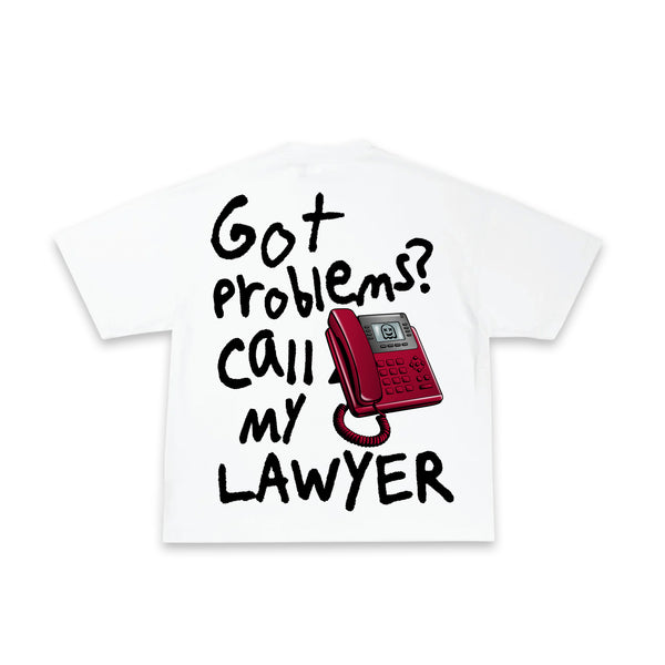 CALL MY LAWYER SHIRT - White