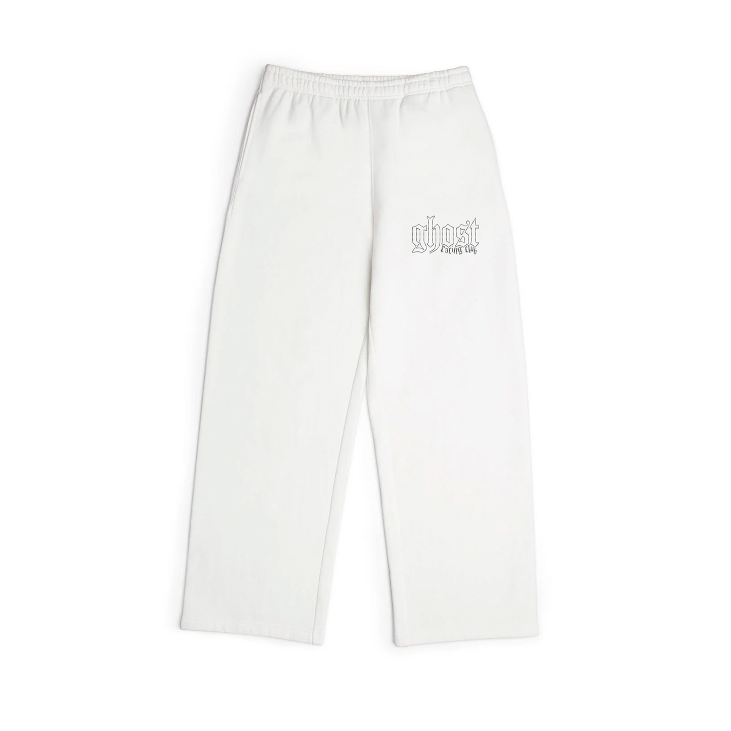 HEAVY WEIGHT REFLECTIVE PRINT SWEATPANT - White