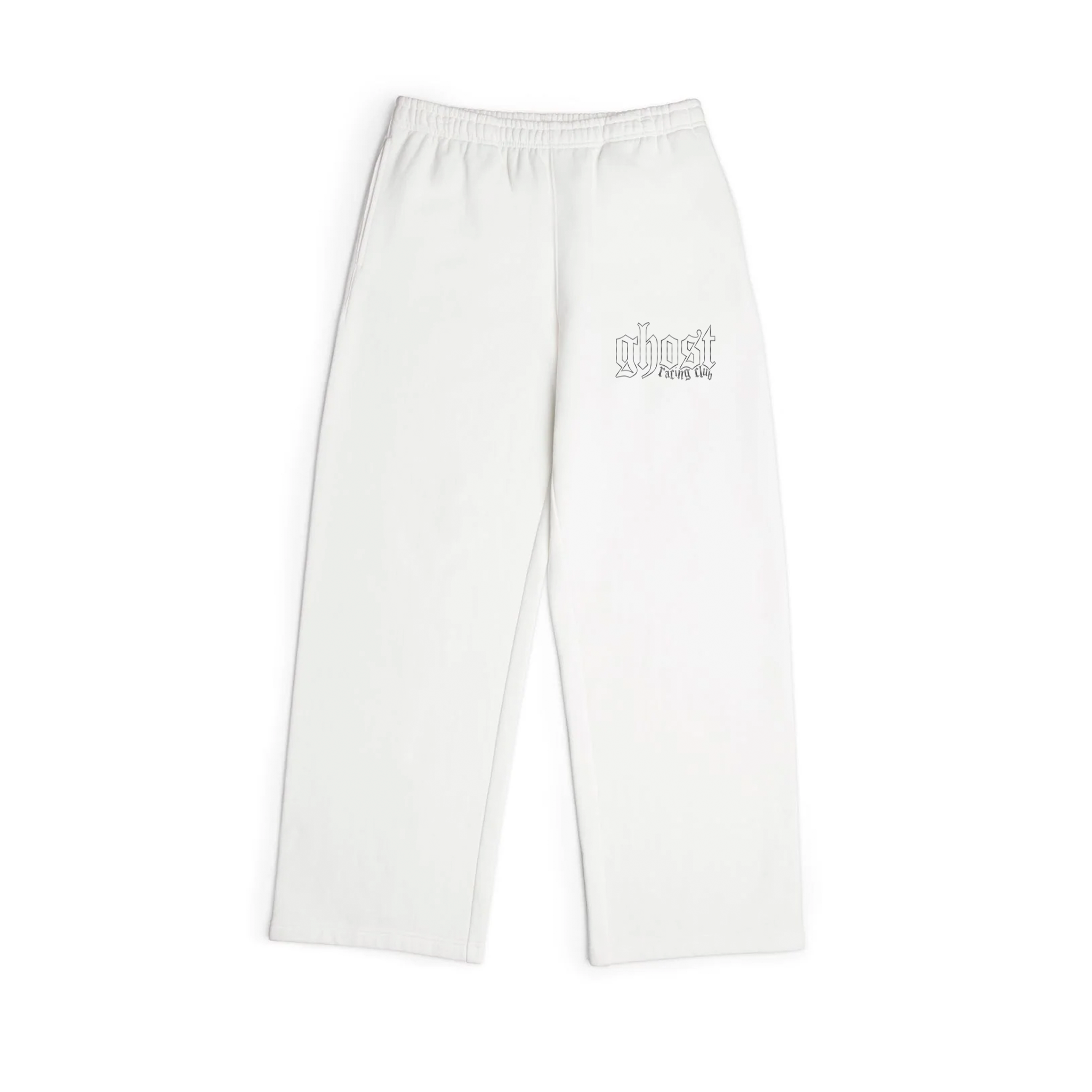 HEAVY WEIGHT REFLECTIVE PRINT SWEATPANT - White