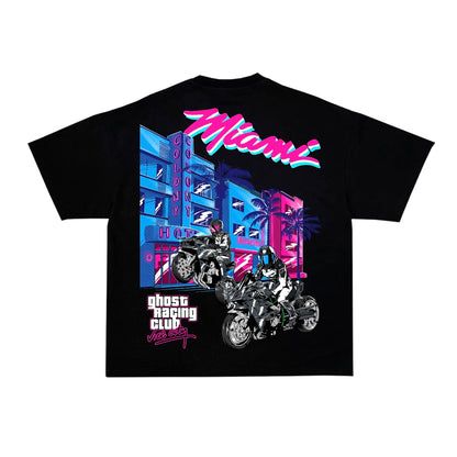 MIAMI VICE GHOST SHIRT - Black