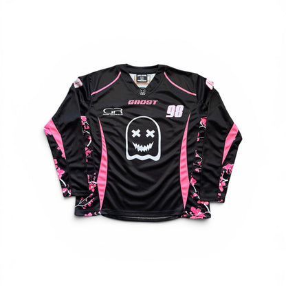 BLOSSOM CAMO MOTO JERSEY - Black
