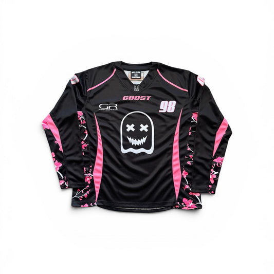 BLOSSOM CAMO MOTO JERSEY - Black