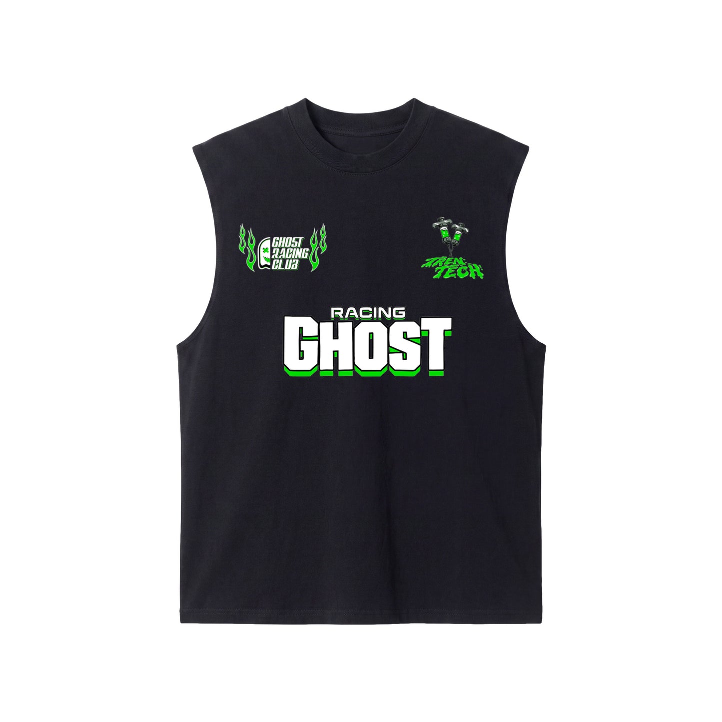 ROIDED OUT BIKER CUTOFF - Black