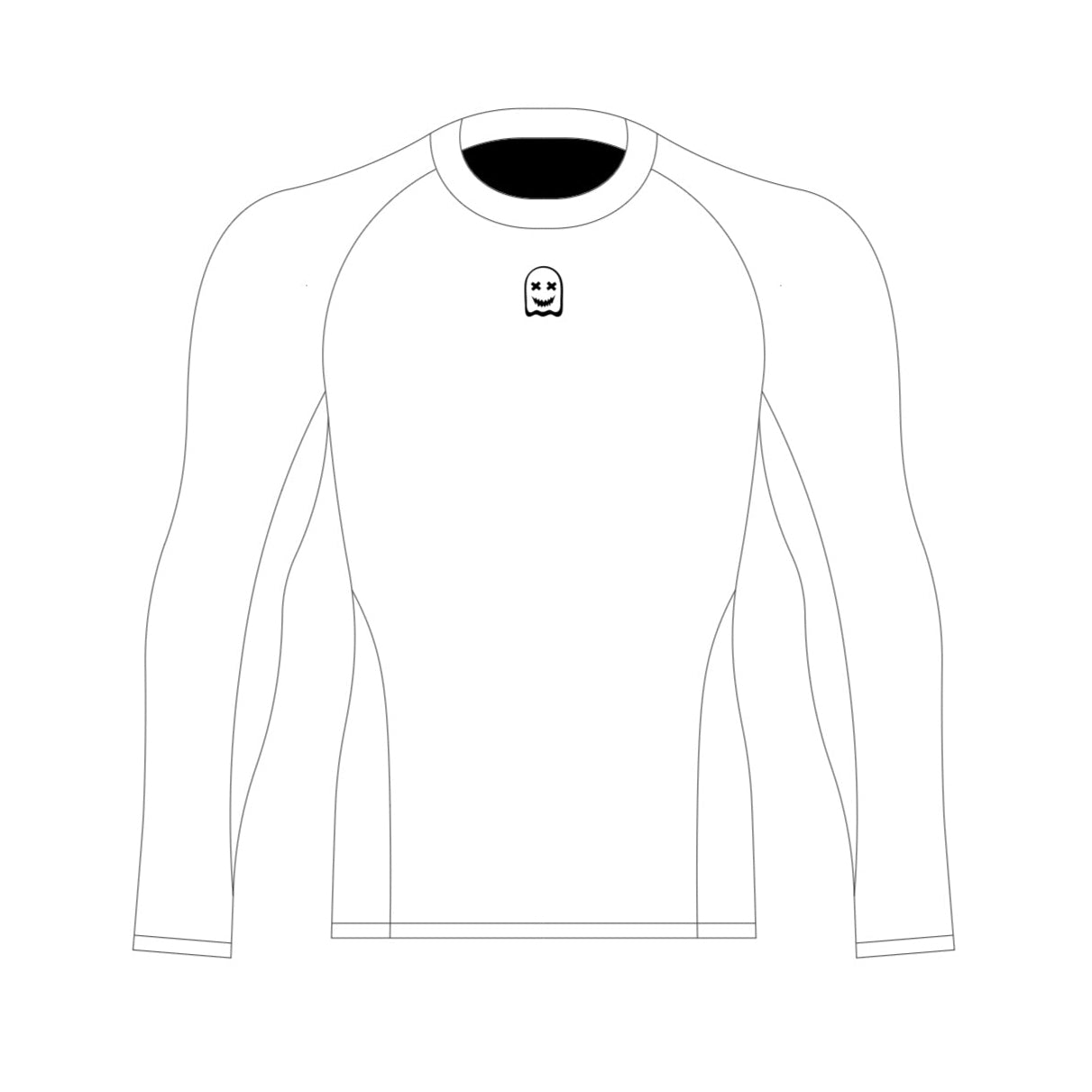 WHITE COMPRESSION LONG SLEEVE - White