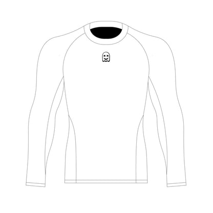 WHITE COMPRESSION LONG SLEEVE - White