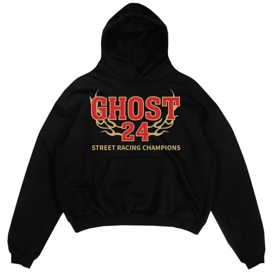 GHOST STREET CHAMPIONS HOODIE - Black