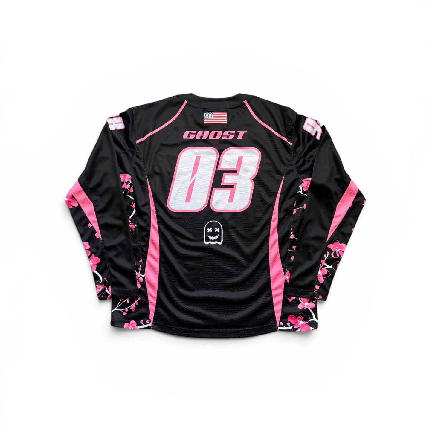 BLOSSOM CAMO MOTO JERSEY - Black