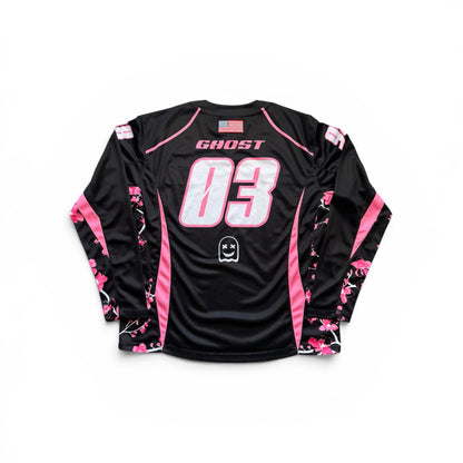 BLOSSOM CAMO MOTO JERSEY - Black