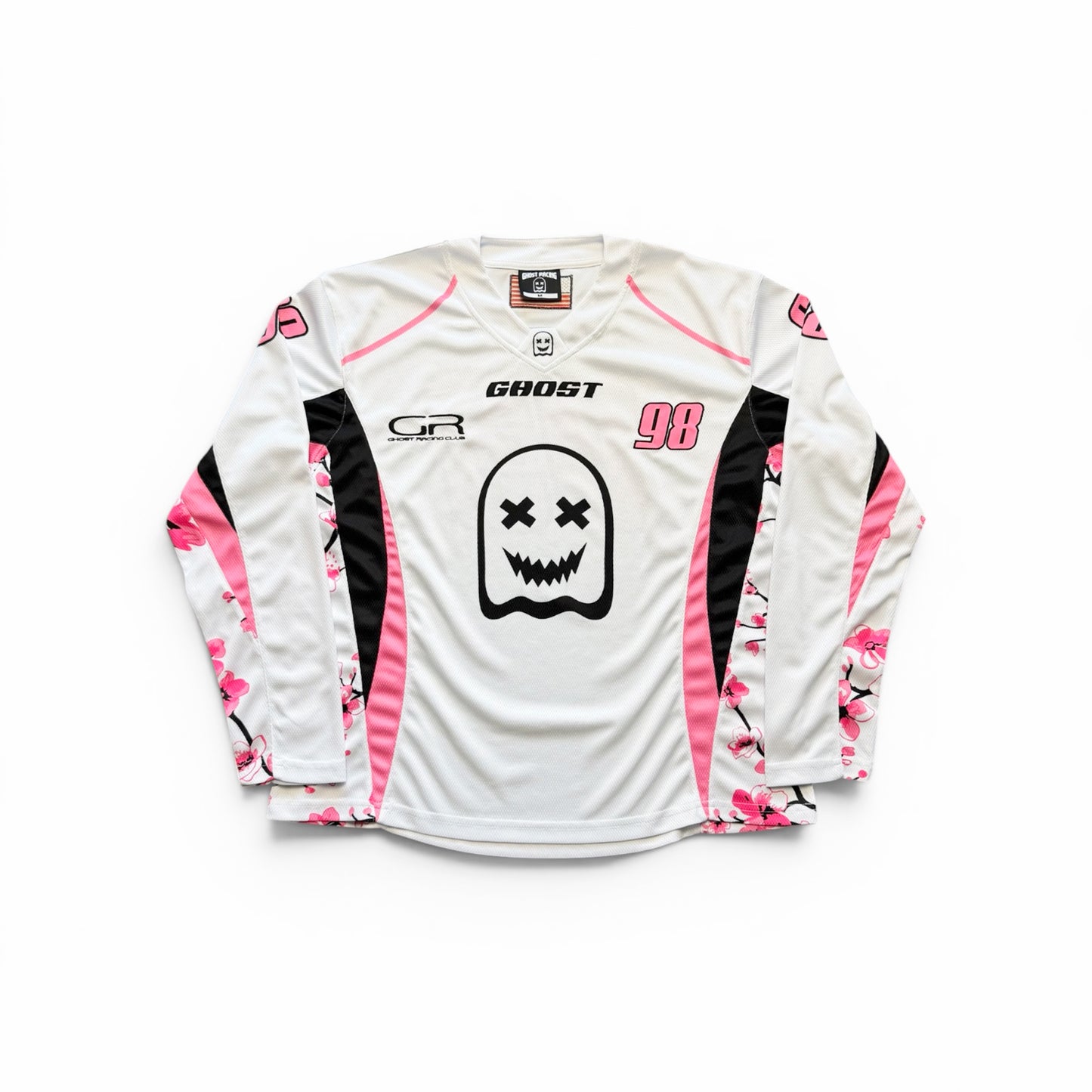 BLOSSOM CAMO MOTO JERSEY - White