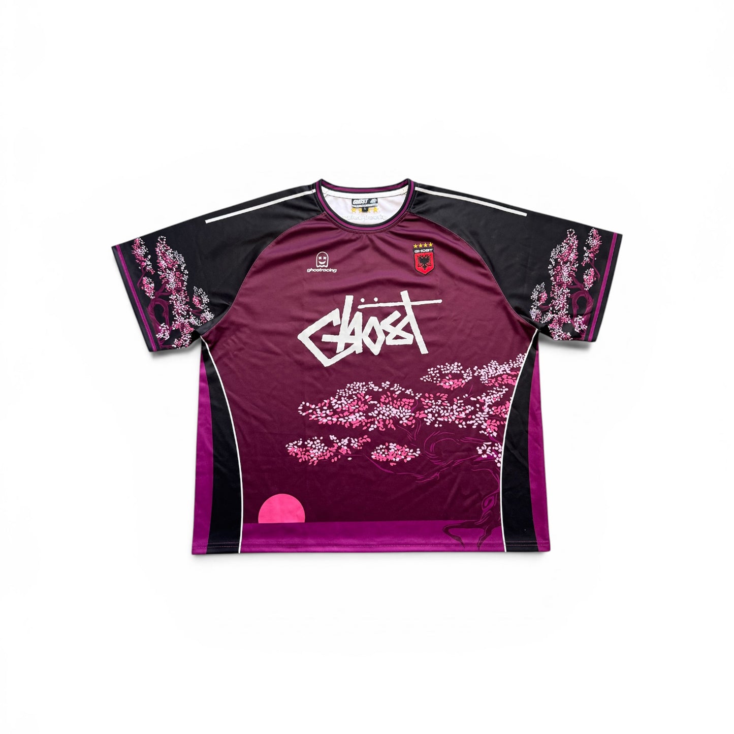ALB REFLECTIVE BLOSSOM JERSEY - Burgundy