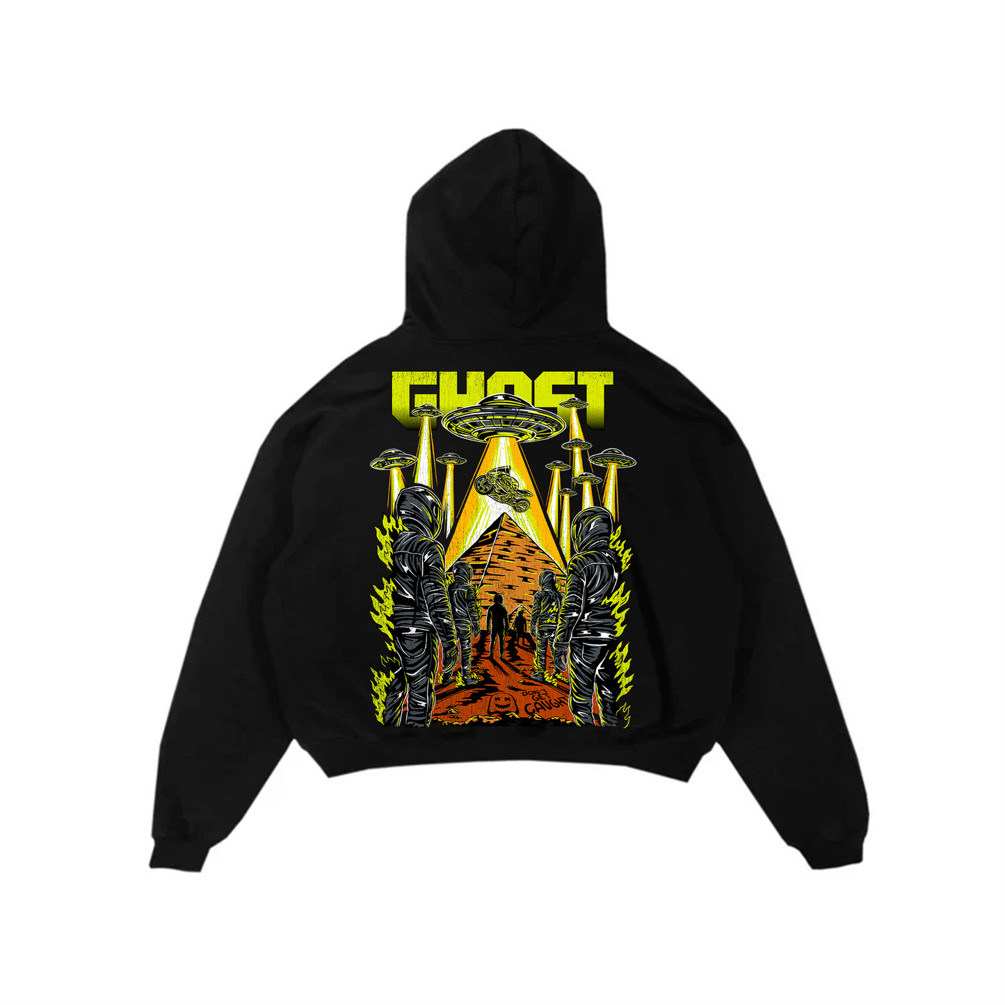 UFO ABDUCTION HOODIE - Black