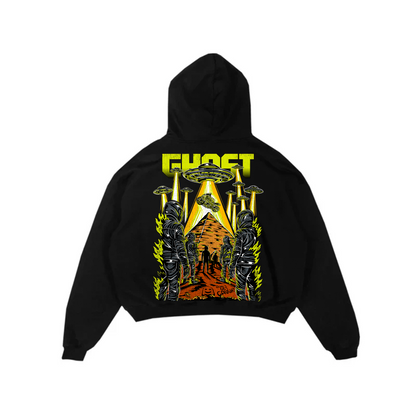 UFO ABDUCTION HOODIE - Black