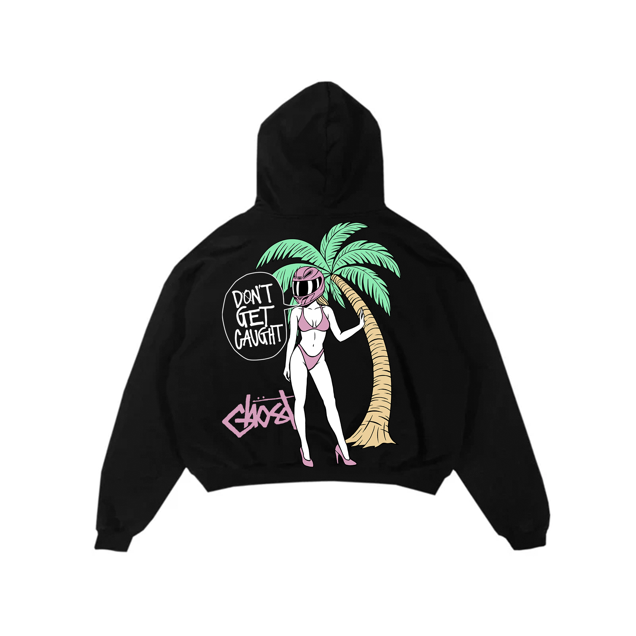 PALM ANGELS HOODIE - Black