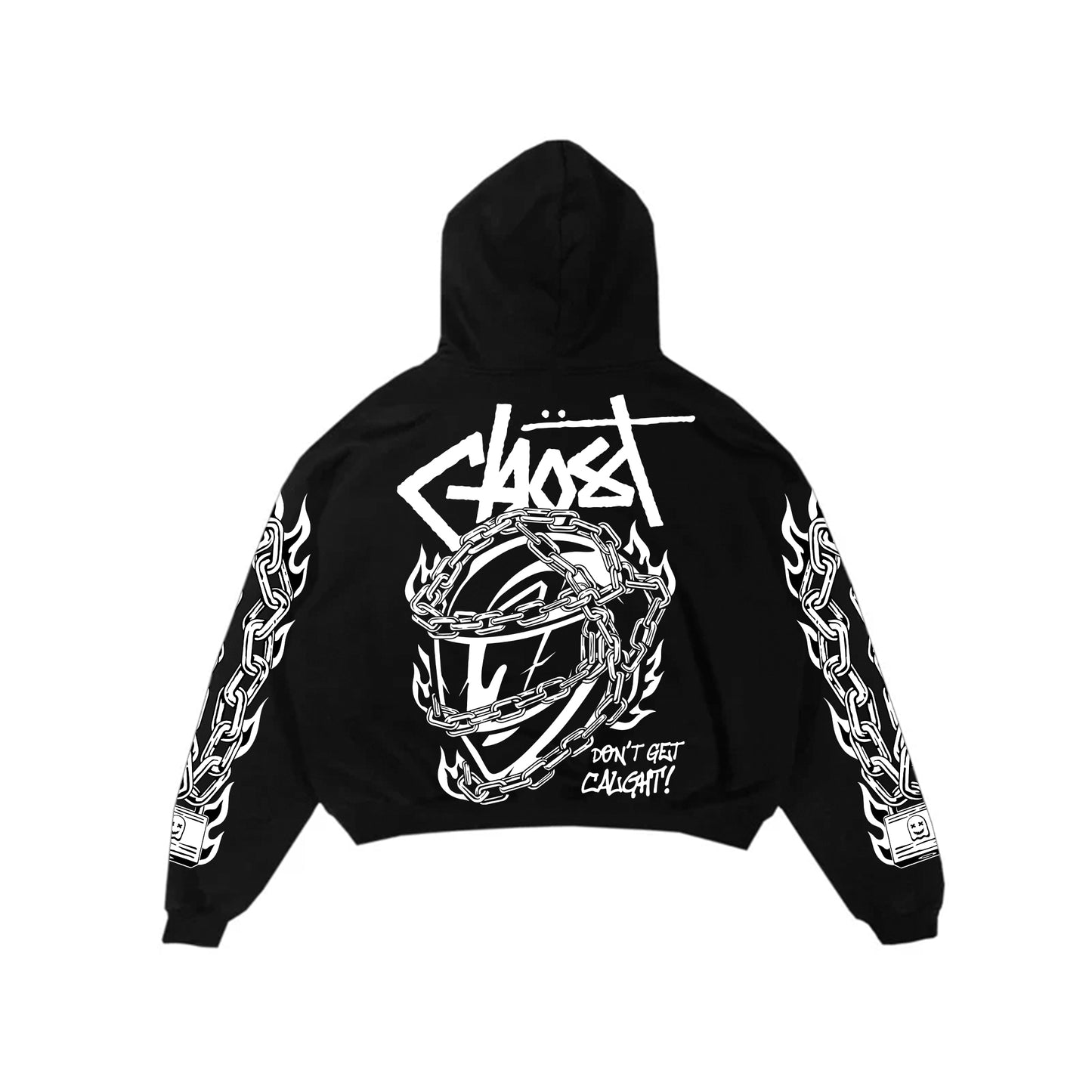 LOCKED HELMET HOODIE - Black