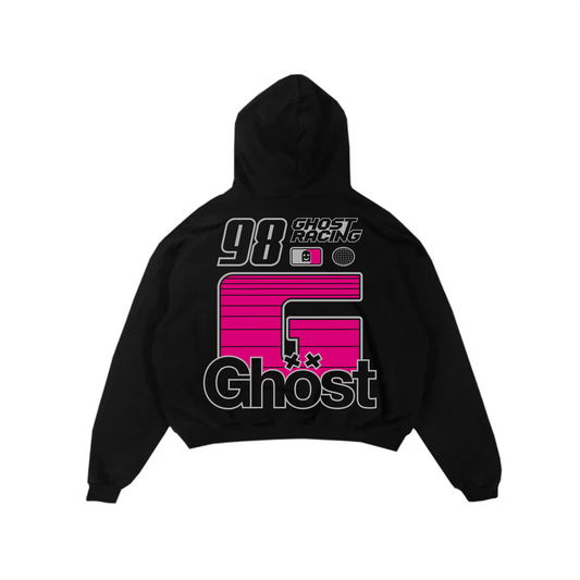 BIG G PINK SILVER HOODIE - Black