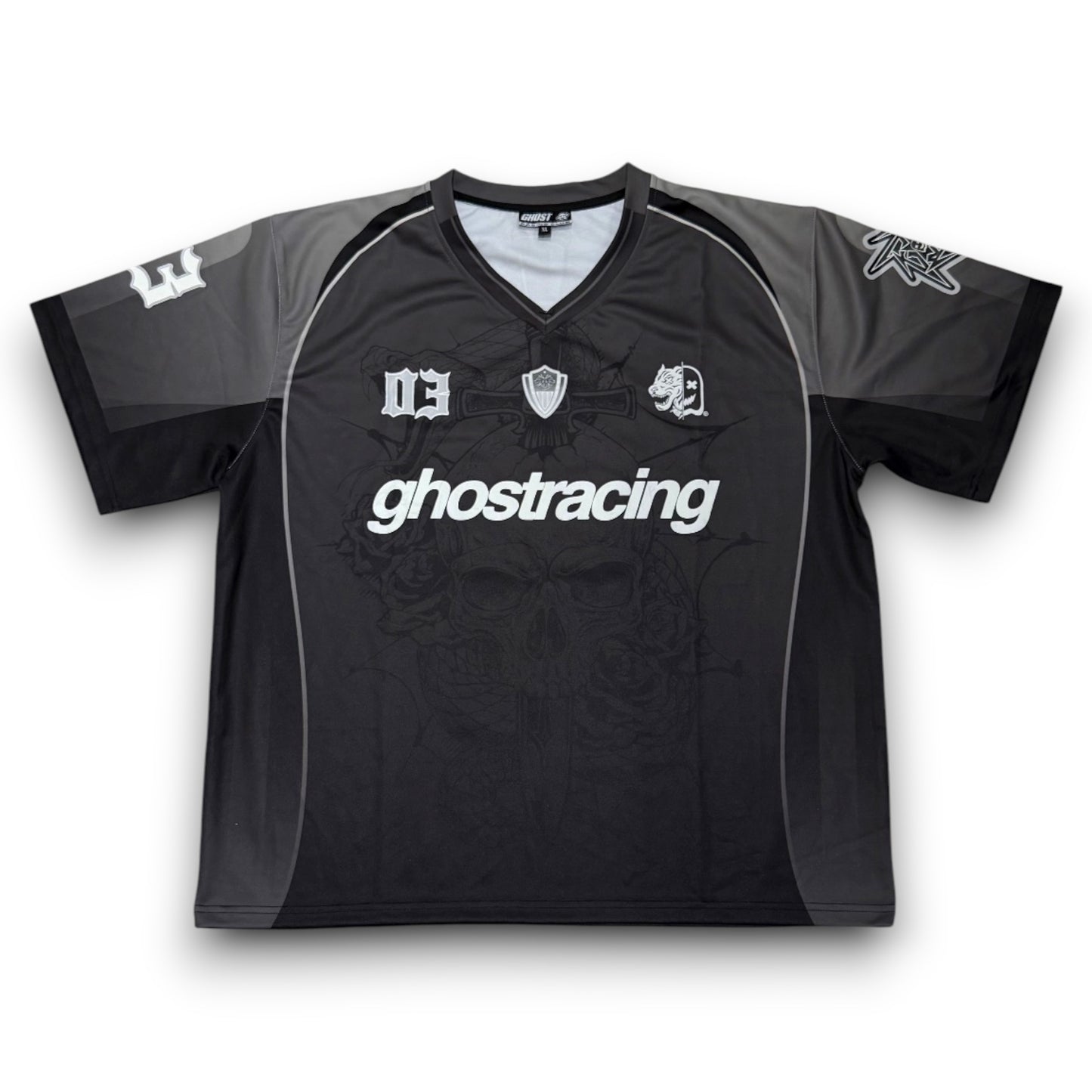 03 GXT SKULL JERSEY - Black