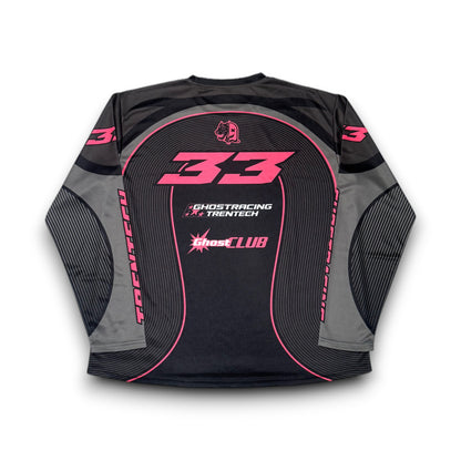 PINK GRAY 33 GXT JERSEY - Pink & Gray