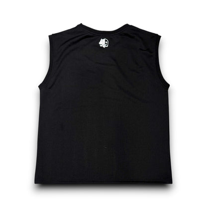 REFLECTIVE LOGO CUTOFF JERSEY - Black