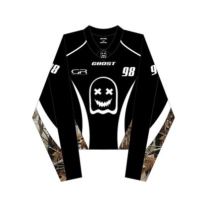 CAMO MOTO JERSEY - Black