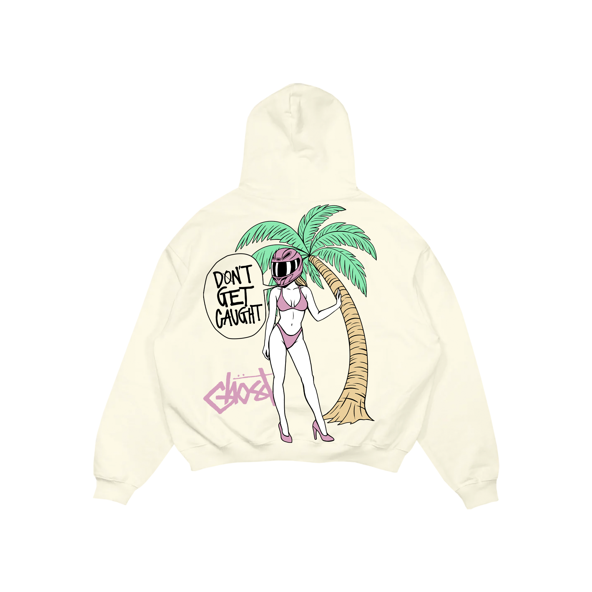 PALM ANGELS HOODIE - Cream