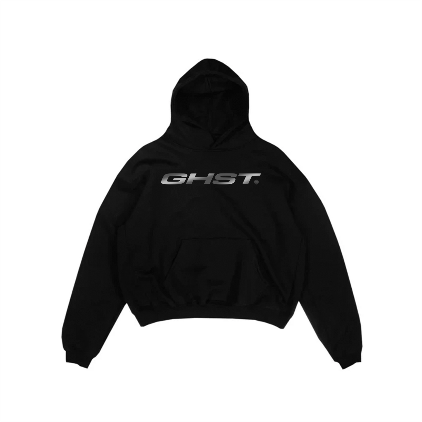 REFLECTIVE GHST HOODIE - Black