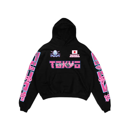TOKYO WARRIOR HOODIE - Black