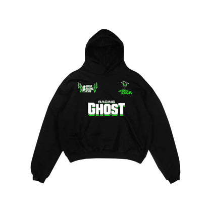 ROIDED OUT BIKER HOODIE - Black
