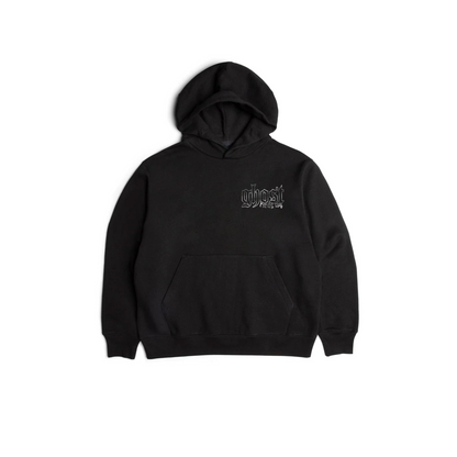 HEAVY WEIGHT REFLECTIVE HOODIE - Black
