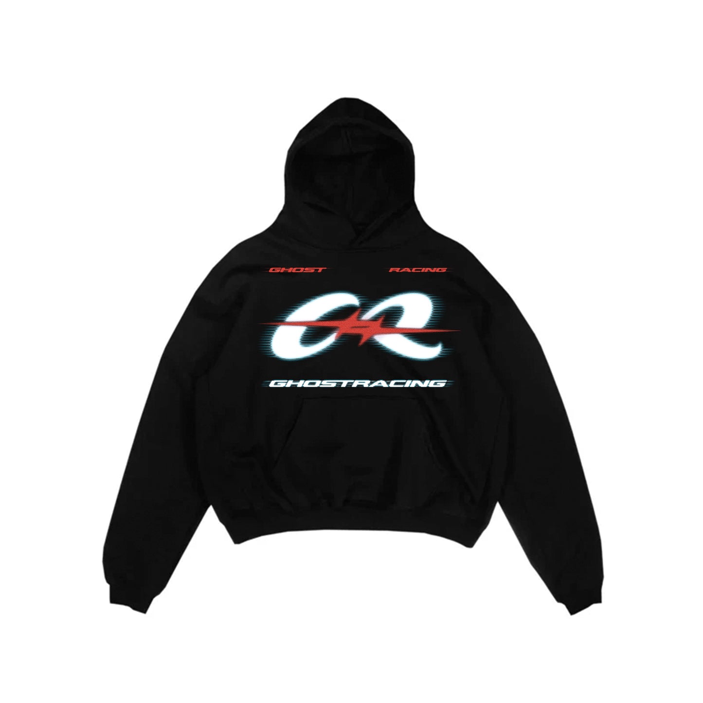 RED ALL MOTION HOODIE - Black