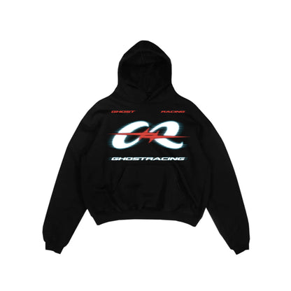 RED ALL MOTION HOODIE - Black