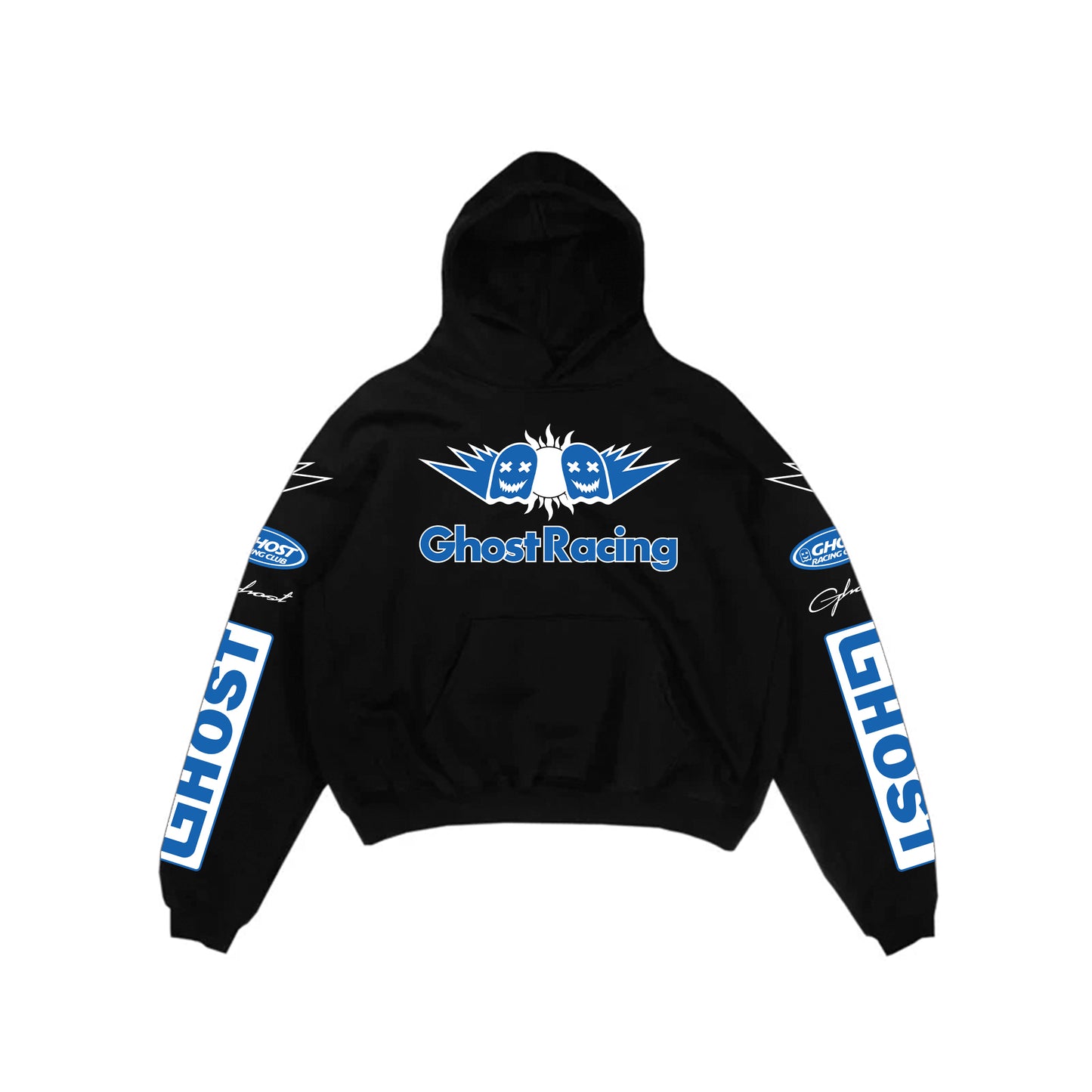 GHOST BULL HOODIE - Black