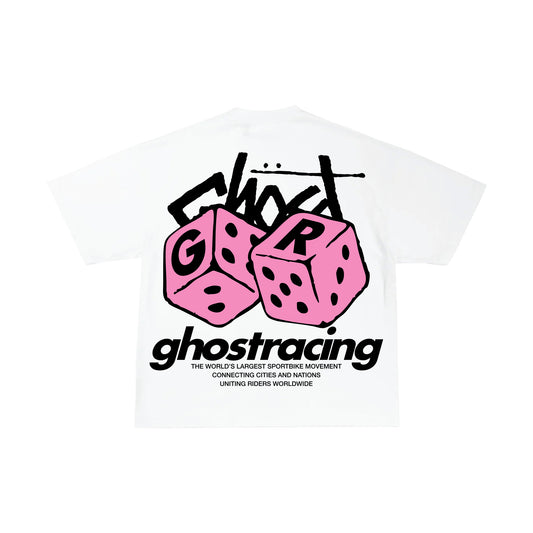 PINK LOADED DICE SHIRT - White