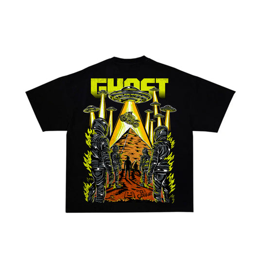 UFO ABDUCTION SHIRT - Black