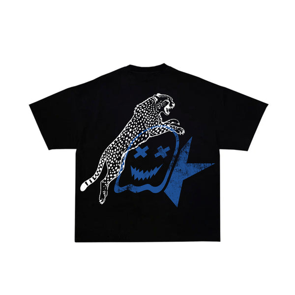 CHEETAH GHOST STAR SHIRT - Black
