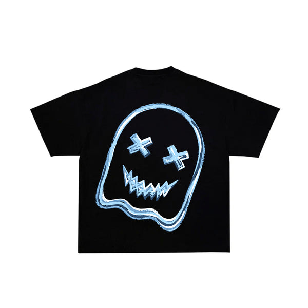 GHOST BLUE LOGO SHIRT - Black