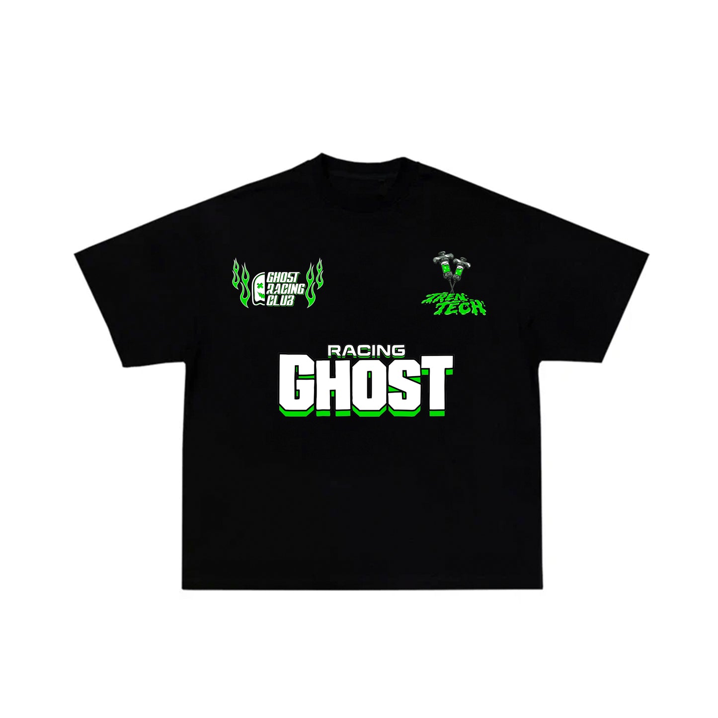 ROIDED OUT BIKER SHIRT - Black