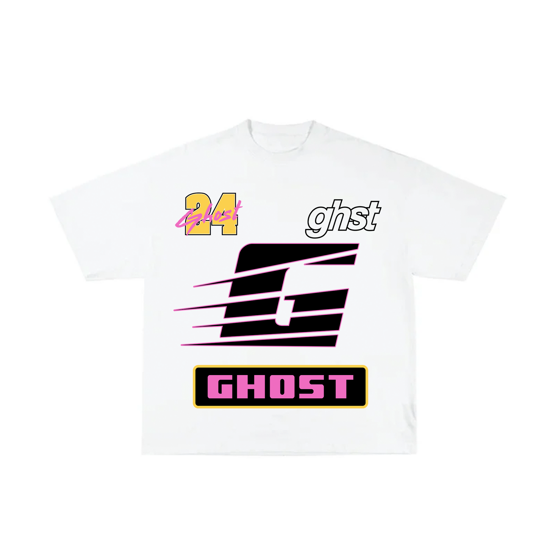 RETRO G GHOST SHIRT - White – Ghost Racing